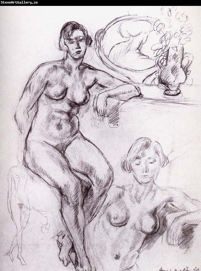 Henri Matisse Nude sitting